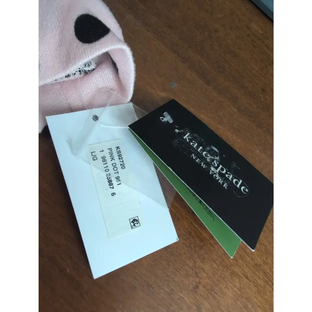 1015 Kate Spade Pink Polka Dot Pajama Set